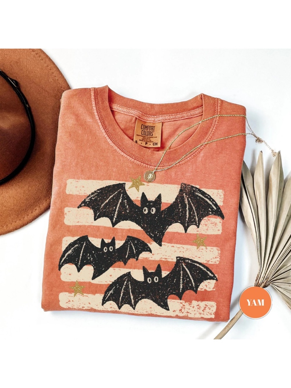 Comfort Colors Yam Bat Graphic Short Sleeve Tee